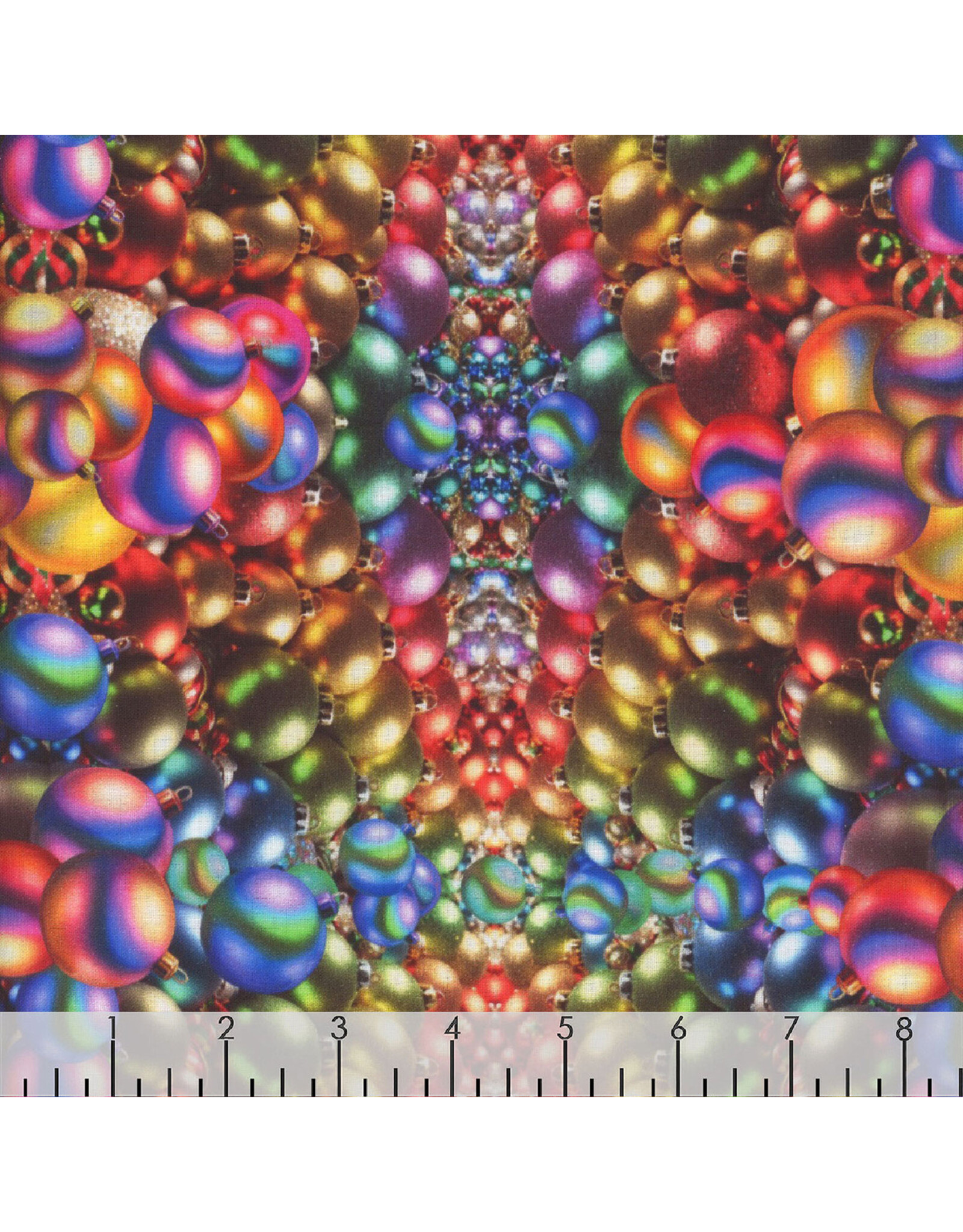 Hoffman Candy Quilt Design - Yuletide Blooms - Rainbow Baubles