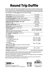 ByAnnie ByAnnie - Round Trip Duffle - by Annie - patroon voor tas