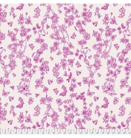 FreeSpirit Woodland Walk - Butterflies in the Garden Cerise coupon (± 60 x 110 cm)