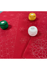 Devonstone Devonstone - Sashiko Panel - Christmas - Rood - DV4082