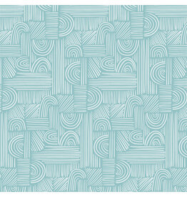 Art Gallery Fabrics Cur8tor - Botanica - Moment of Zen Aqua