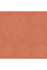 Devonstone Devonstone - Sashiko Stitchery Panel - Mandala - Terracotta - DV4062