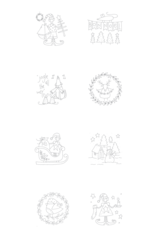 Devonstone Devonstone - Stitchery Panel - Make Ready for Christmas - DV3301