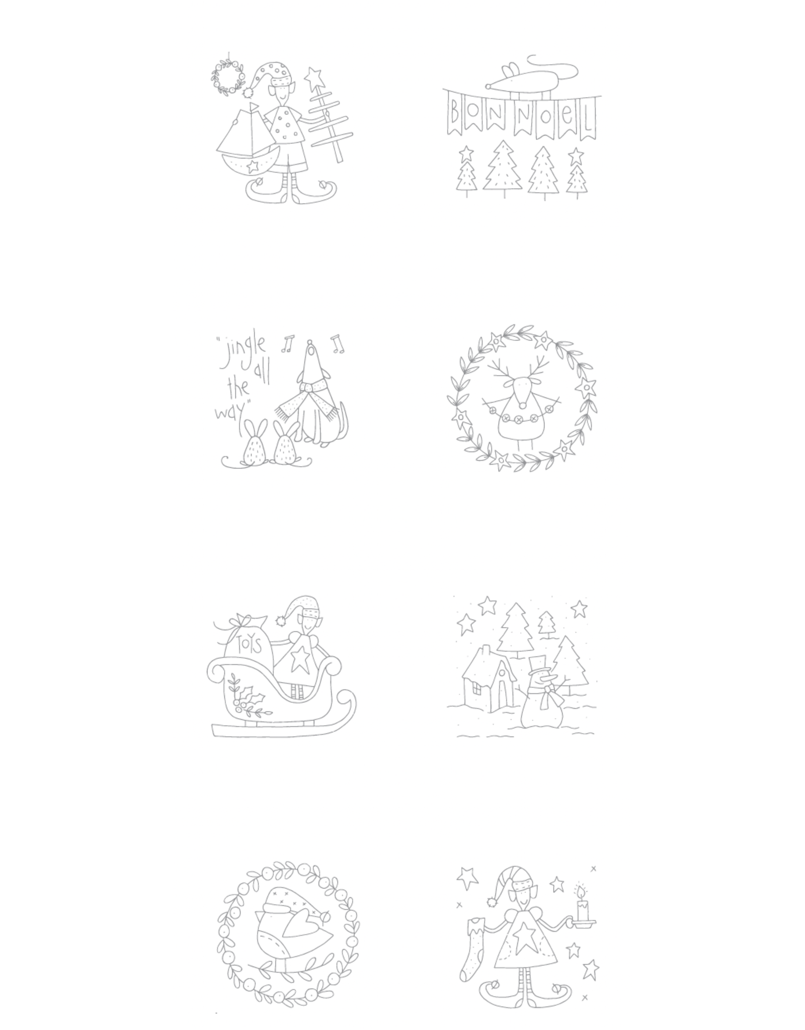 Devonstone Devonstone - Stitchery Panel - Make Ready for Christmas - DV3301