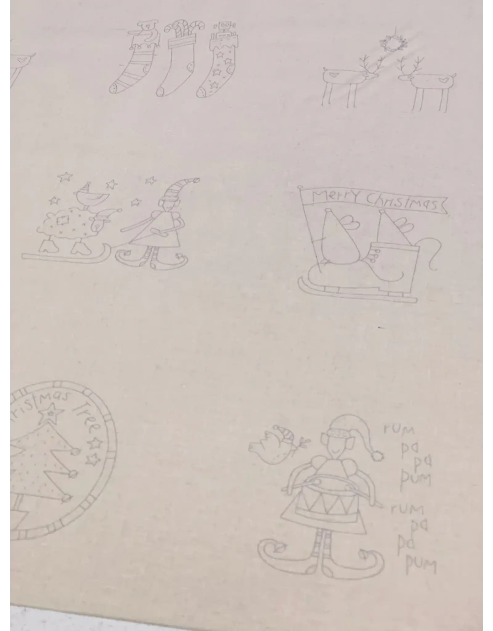 Devonstone Devonstone - Stitchery Panel - Make Ready for Christmas - DV3301