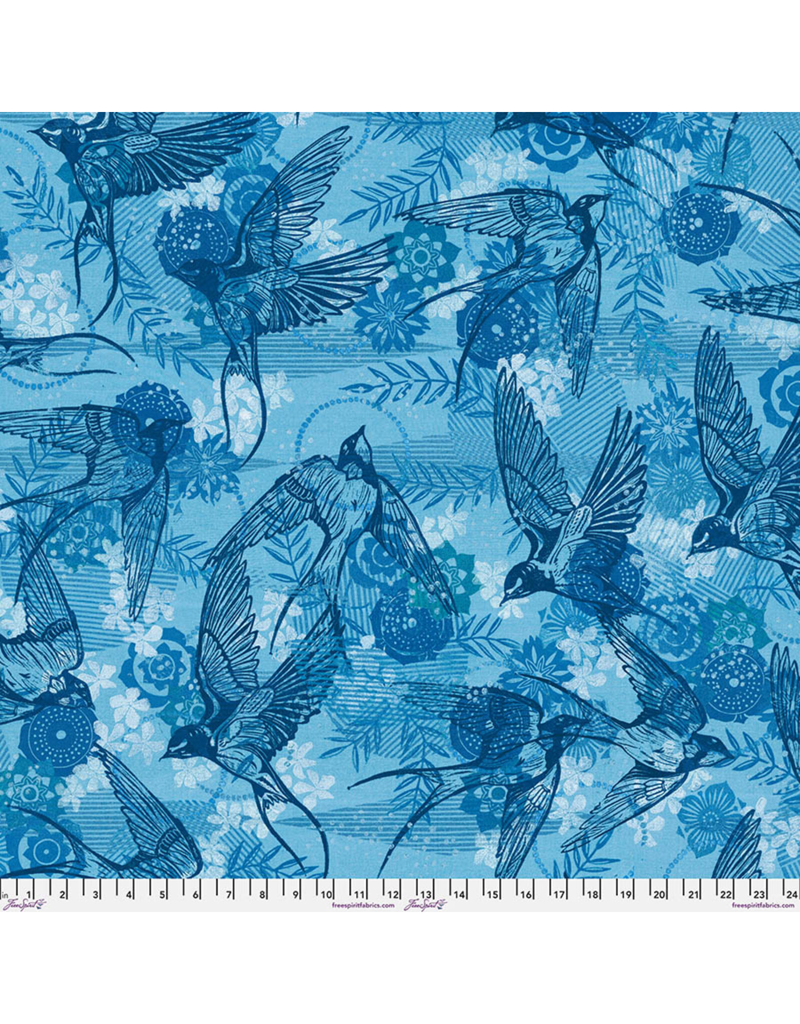 FreeSpirit Valori Wells - Findings - Coming Home Indigo - Backing - QBVW002.INDIGO