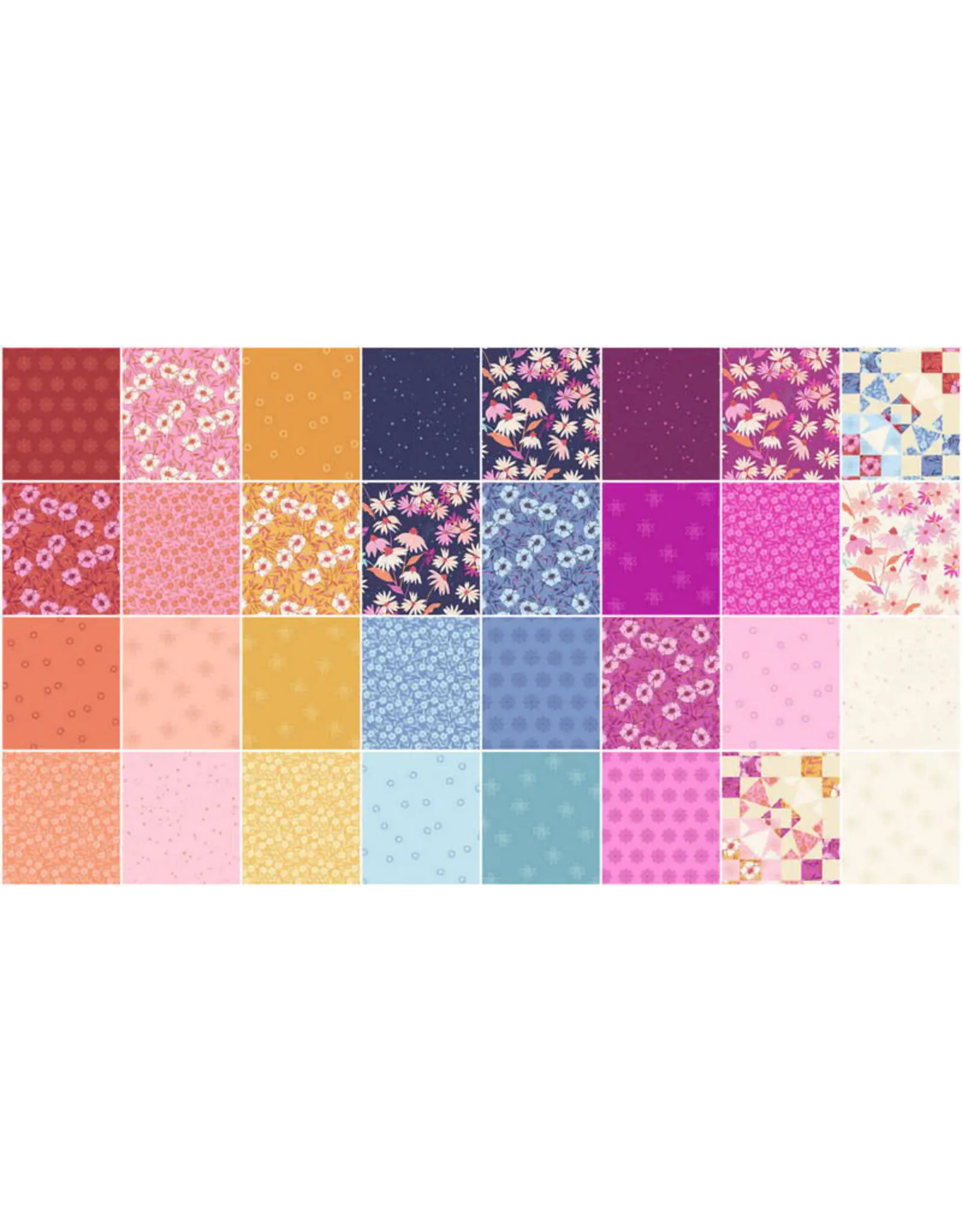 Andover Stephanie Organes - Petals and Stitches - Jelly Roll - Double Scoop