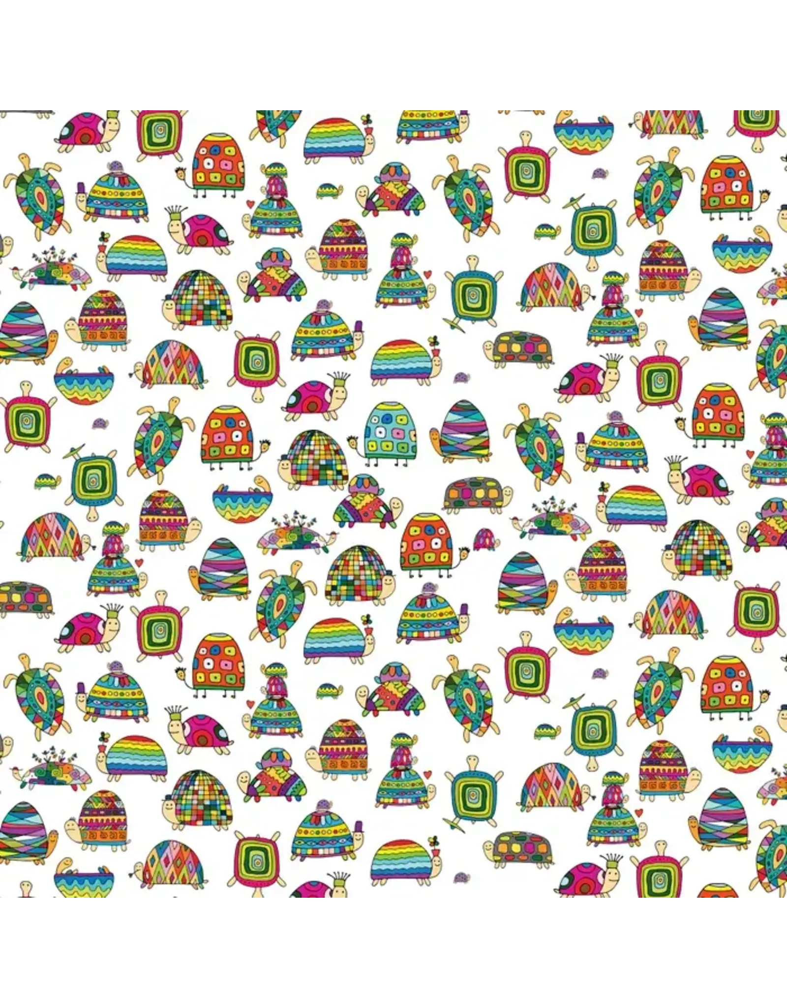 Devonstone Turtle-Y Awesome - Turtles Rainbow White