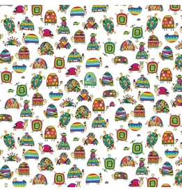 Devonstone Turtle-Y Awesome - Turtles Rainbow White