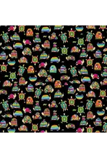Devonstone Turtle-Y Awesome - Turtles Rainbow Black