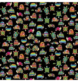 Devonstone Turtle-Y Awesome - Turtles Rainbow Black