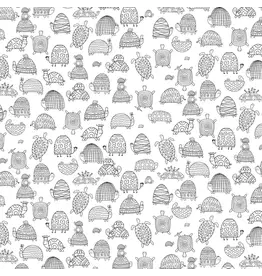 Devonstone Turtle-Y Awesome - Turtles Black & White