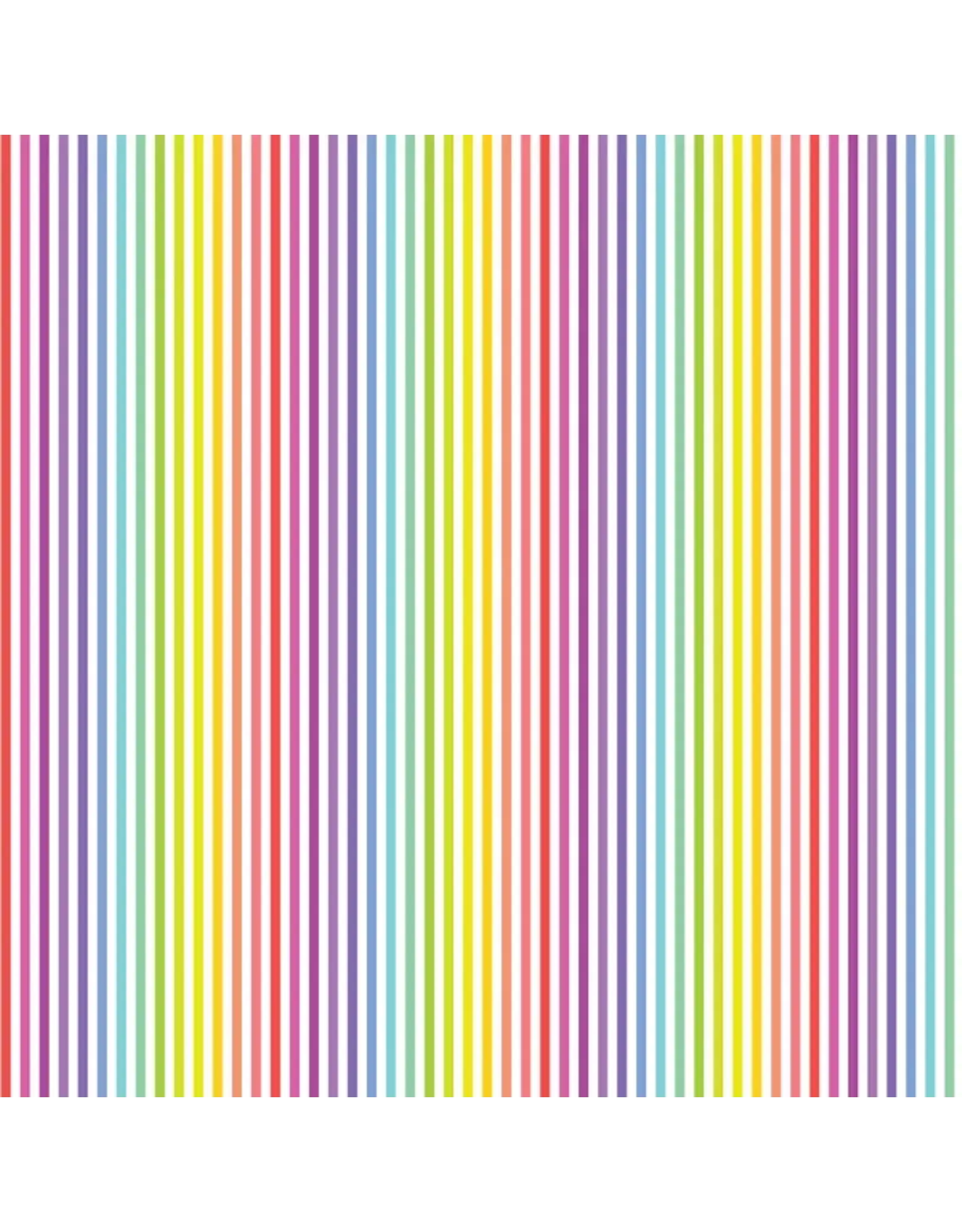 Devonstone Building Blocks - Stripes Rainbow White