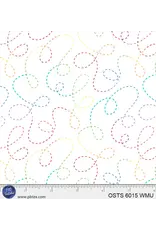 P & B Textiles P & B Textiles - One Stitch Two Stitch - White Multi - OSTS-6015-WMU