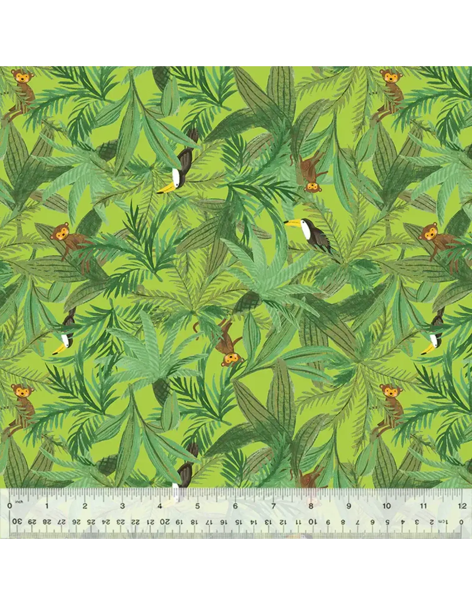 Windham Whistler Studios - King of the Jungle - Canopy Creatures Bright Leaf - 54668-4