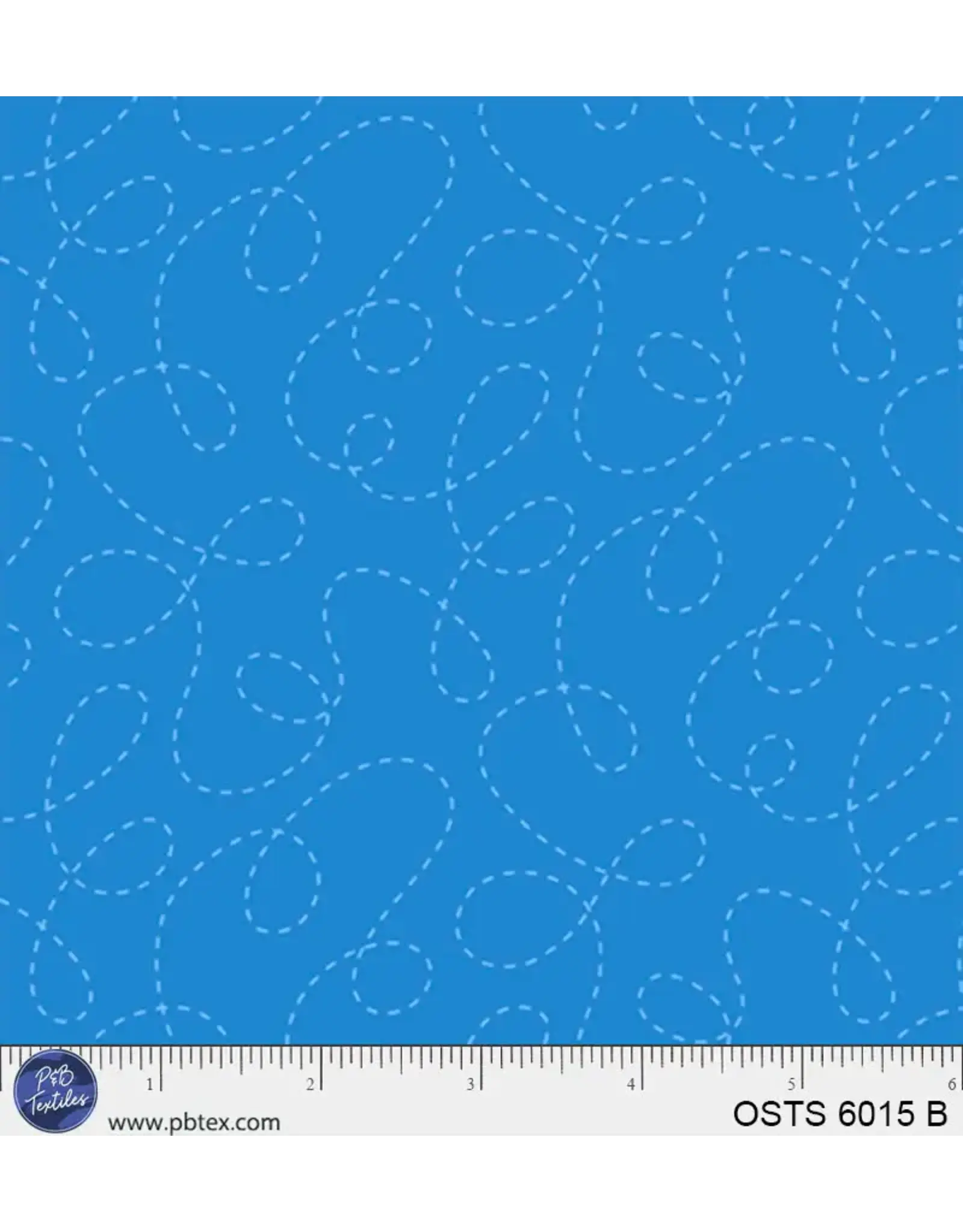 P & B Textiles P & B Textiles - One Stitch Two Stitch - Blue - OSTS-6015-B