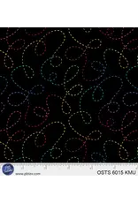 P & B Textiles P & B Textiles - One Stitch Two Stitch - Black Multi - OSTS-6015-KMU