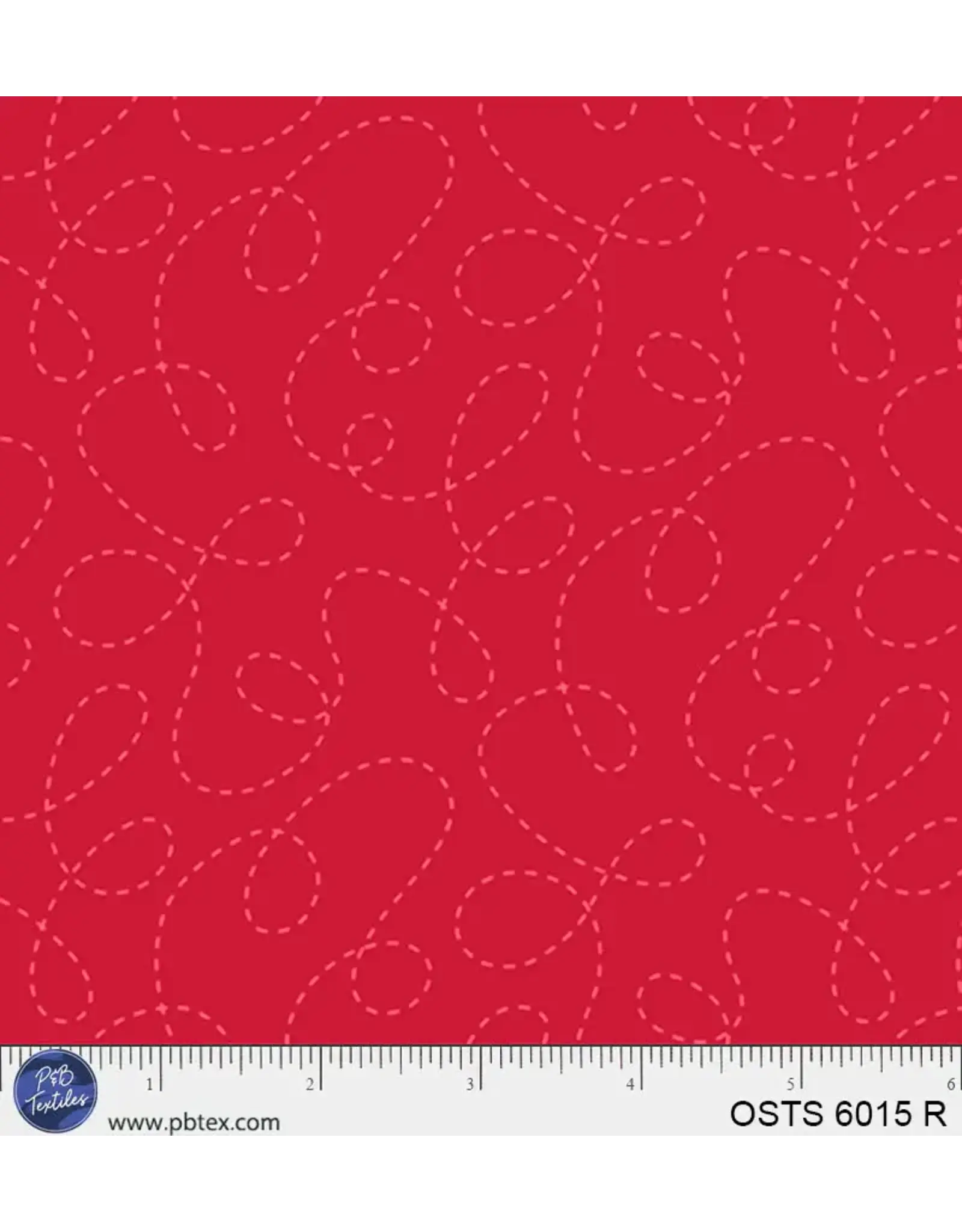 P & B Textiles P & B Textiles - One Stitch Two Stitch - Red - OSTS-6015-R