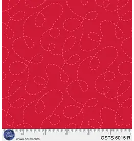 P & B Textiles One Stitch Two Stitch - Red