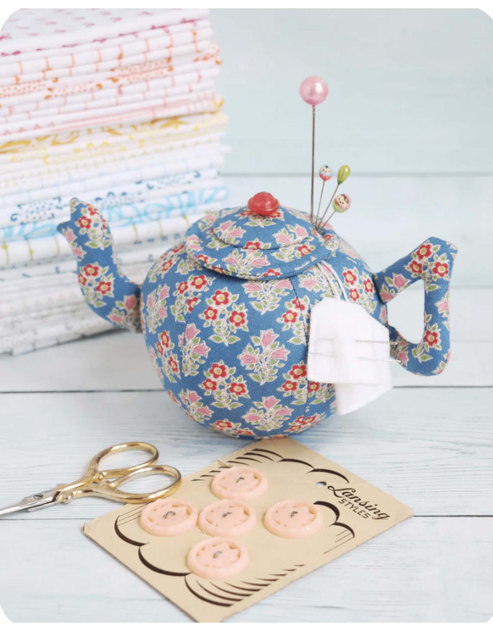 Creative Abundance Creative Abundance - Ric Rac - Teapot Pincushion - patroon - RR761 - PRE-ORDER