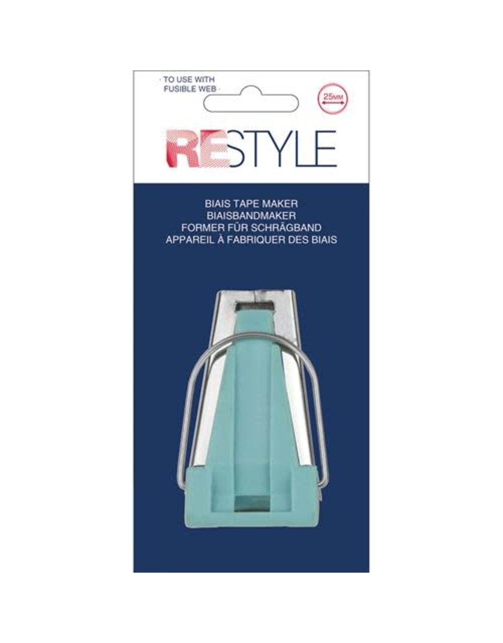 Restyle Restyle - Bias Tape Maker - Fusible - 25 mm - om opstrijkbaar band te maken