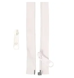 ByAnnie Separating Zipper - 50 inch / 127 cm - White