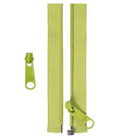 ByAnnie Separating Zipper - 50 inch / 127 cm - Apple Green