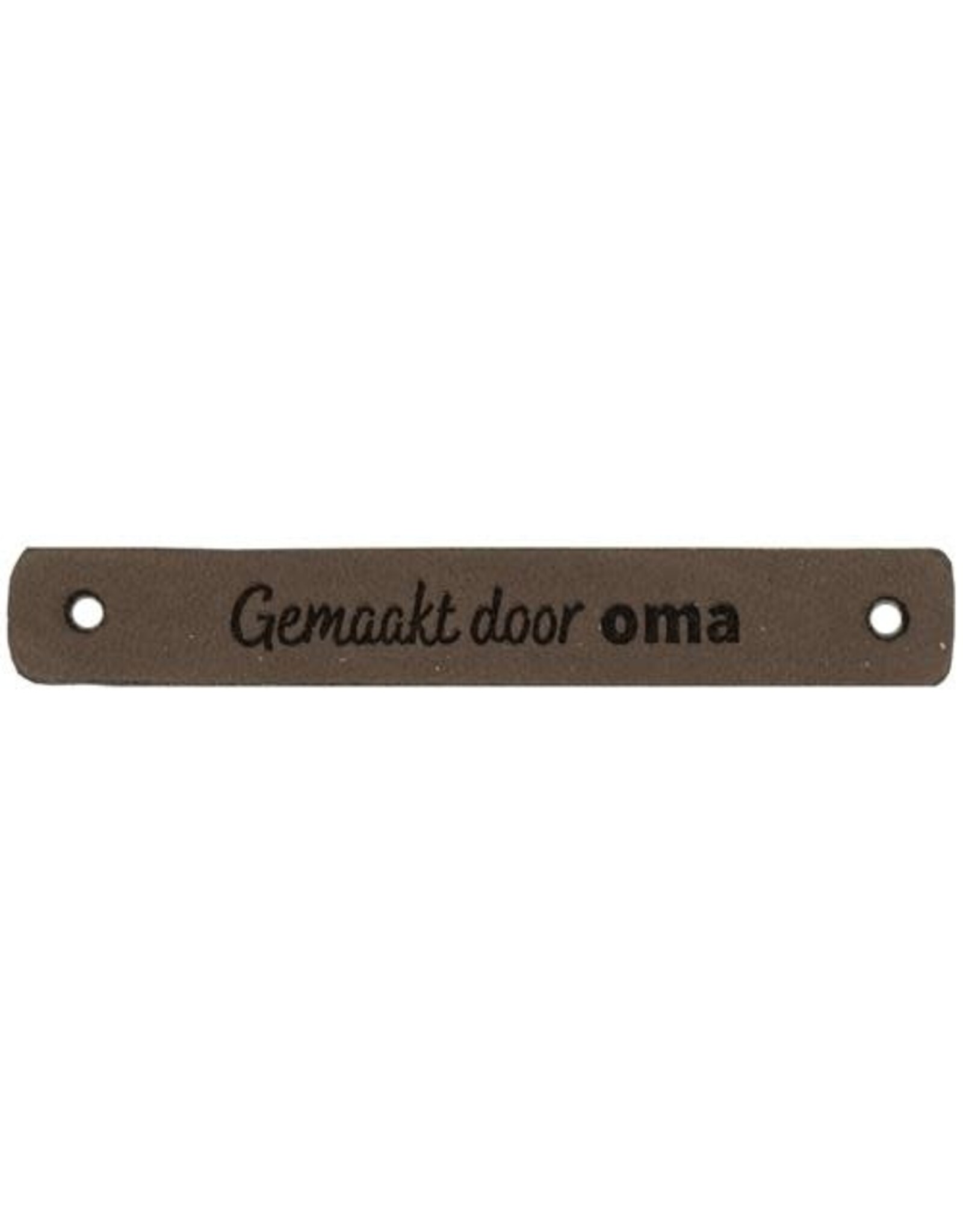 Durable Durable - Leather Label - Gemaakt door Oma