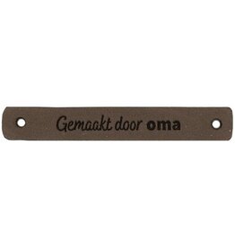 Durable Leather Label - Gemaakt door Oma