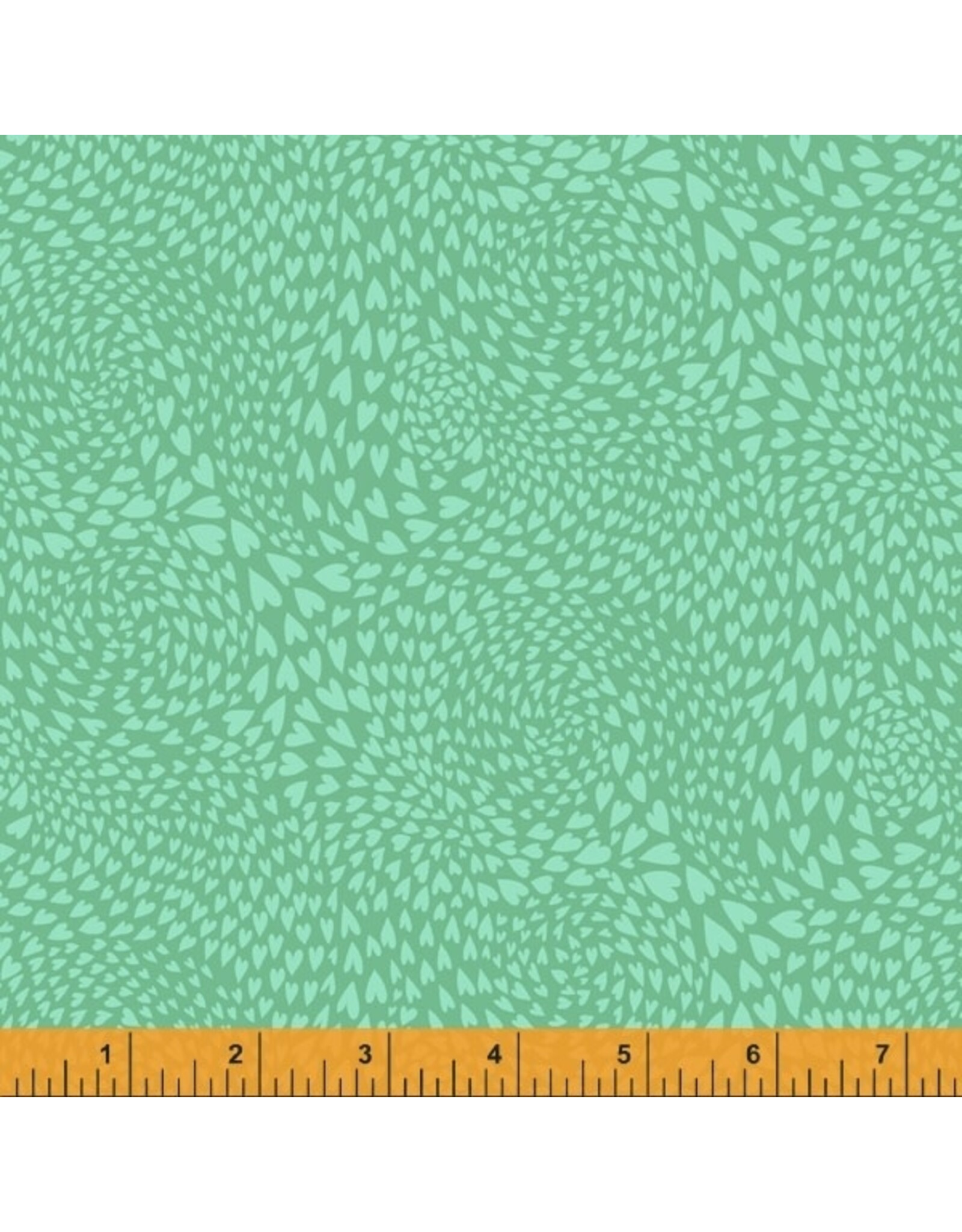 Windham Eden - Swirl of Hearts Green coupon (± 52 x 110 cm)