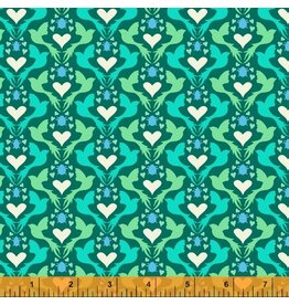 Windham Eden - Dovelove Teal coupon (± 43 x 110 cm)