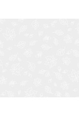 P & B Textiles P&B Textile - Ramblings for every Occasion - Leaves White - RAMO-5966 W
