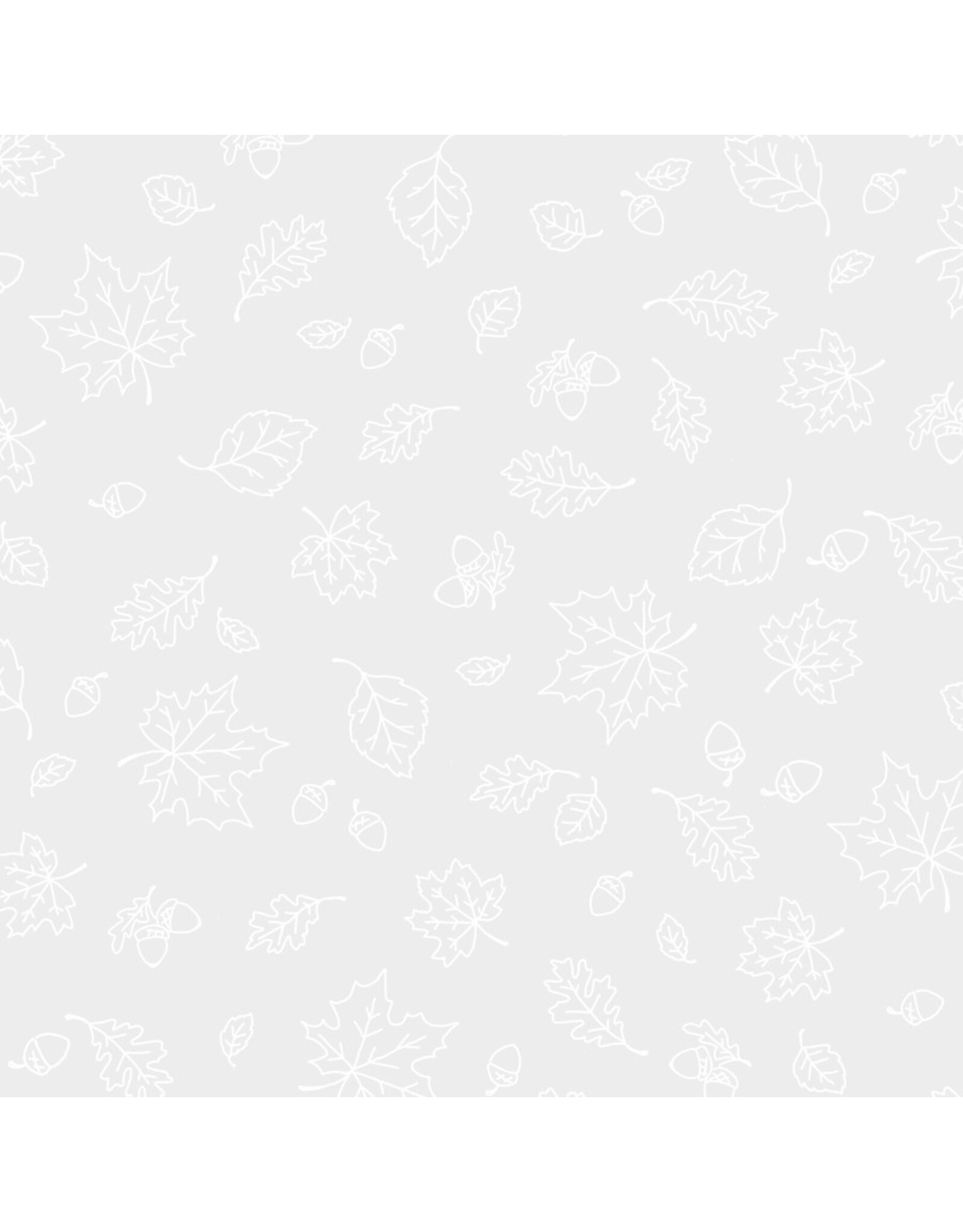 P & B Textiles P&B Textile - Ramblings for every Occasion - Leaves White - RAMO-5966 W