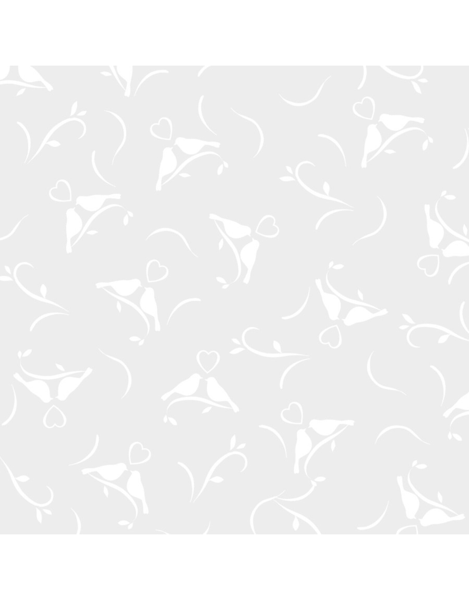 P & B Textiles P&B Textile - Ramblings for every Occasion - Birds White - RAMO-5962 W