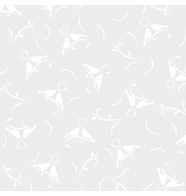 P & B Textiles Ramblings for every Occasion - Birds White