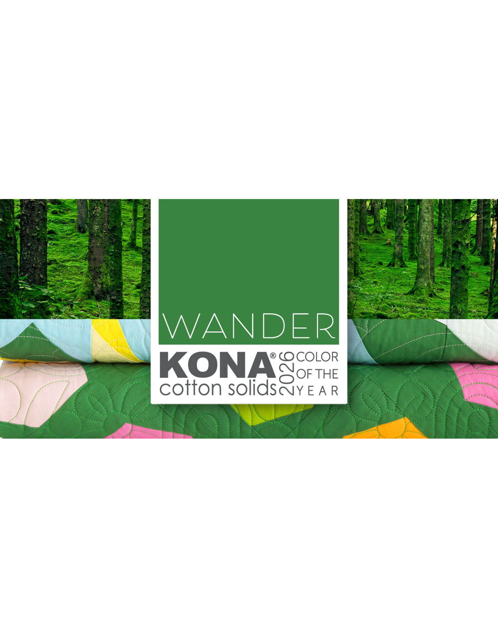 Robert Kaufman Kona Solids -  Color of the Year 2026 - 2186 - Wander