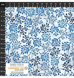 Stof Fabrics Follow the Wave - Seaweed Light Blue