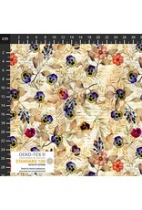 Stof Fabrics Stof Fabrics - Wistful Blooms - Pansies Cream - 4504-094