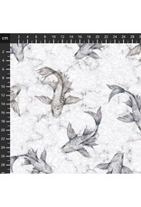 Stof Fabrics Stof Fabrics - Hikari - Koi Grey - 4504-107