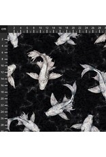 Stof Fabrics Stof Fabrics - Hikari - Koi Black - 4504-108