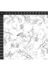 Stof Fabrics Stof Fabrics - Hikari - Cherry Blossom Grey - 4504-110