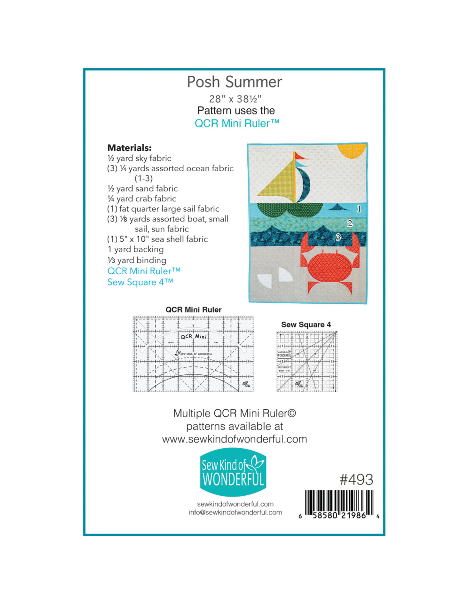 Sew Kind of Wonderful Sew Kind of Wonderful - Posh Summer - patroon voor quilt