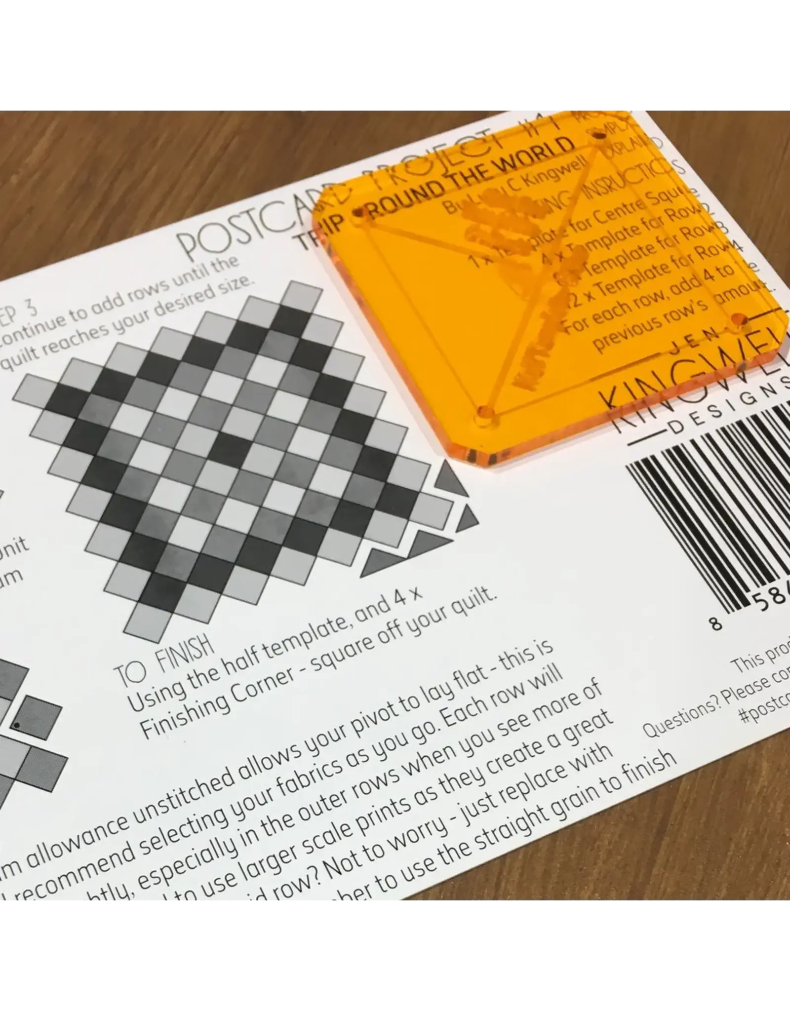 Jen Kingwell Designs Jen Kingwell - Postcard Project #1 - Trip Around the World