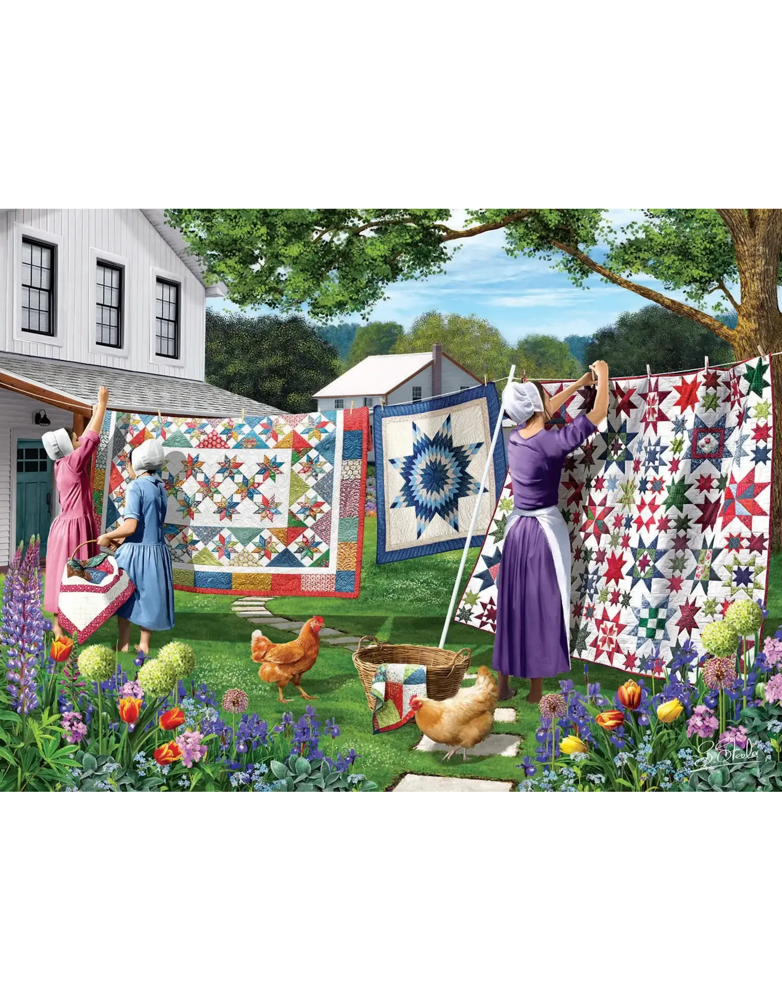 Diversen Quilts in the Backyard - Jigsaw Puzzle - 500 pcs