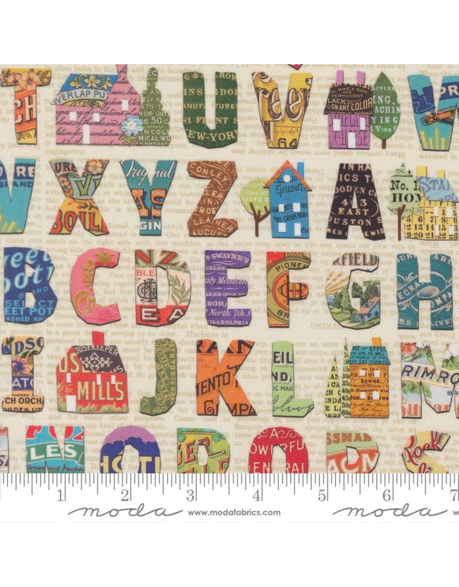 Moda Moda Fabrics - Paper Hamlet - Alphabet Paper - 39564 11