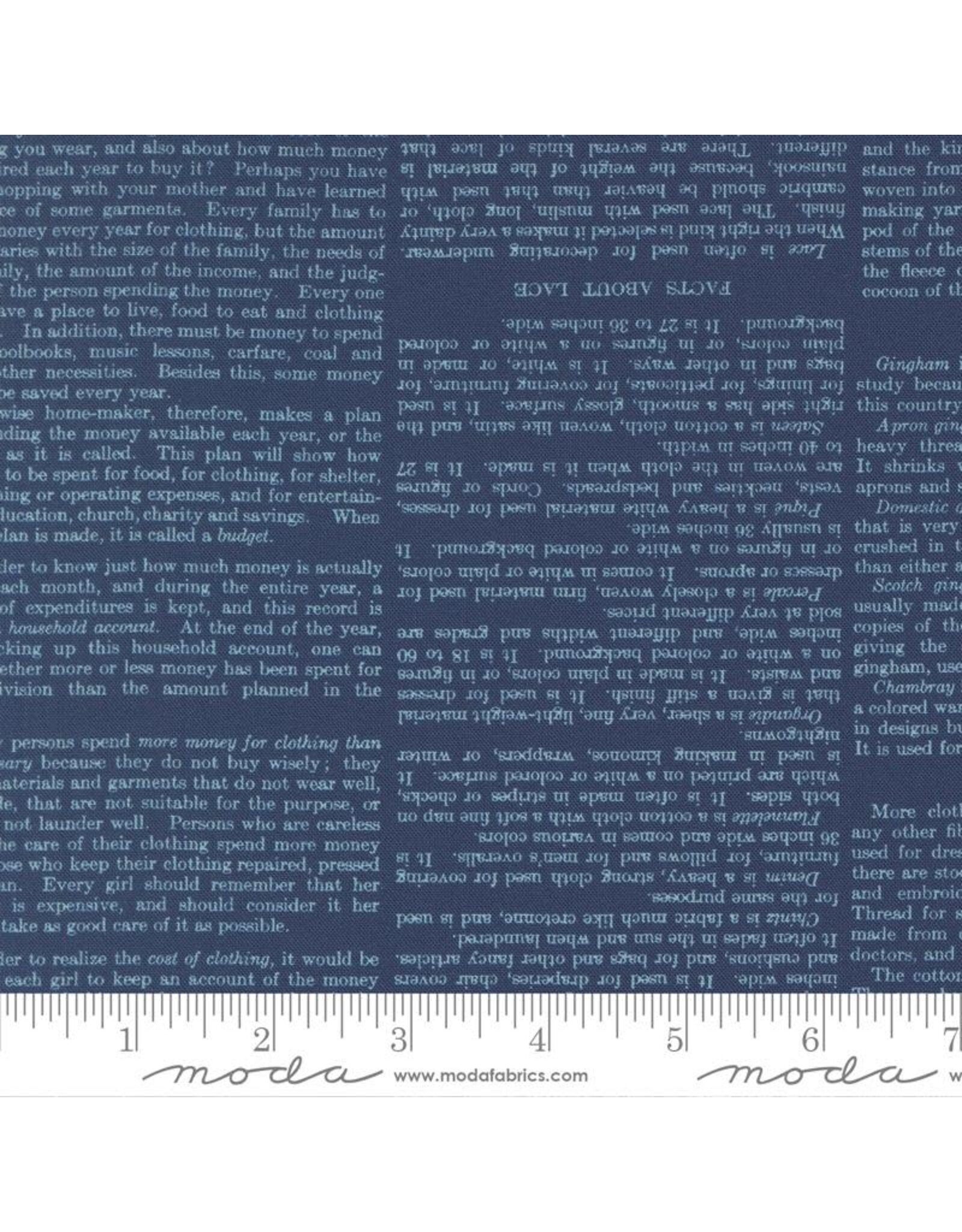 Moda Moda Fabrics - Paper Hamlet - Book Pages Midnight - 39567 18