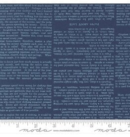 Moda Paper Hamlet - Book Pages Midnight