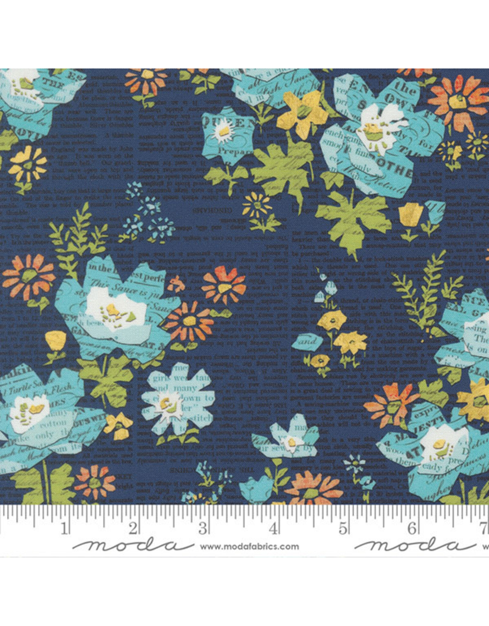 Moda Moda Fabrics - Paper Hamlet - Floral Midnight - 39561 18