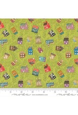 Moda Moda Fabrics - Paper Hamlet - Tossed Houses Sprout - 39566 12