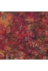 Hoffman Bali Handpaints - Leaves Bohemian coupon (± 71 x 110 cm)